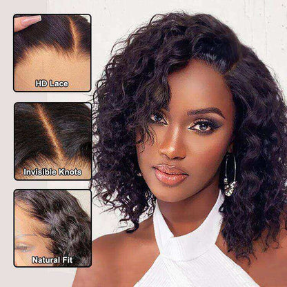 Worth Having-Superlove Glueless Water HD lace human hair Anti-slip tape breathable Cap bob wig