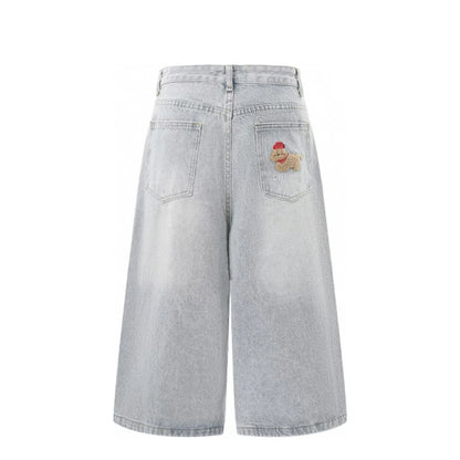 Premium Quality Men's Denim Shorts Loose Baggy Fit Made with Stitchmode Technology