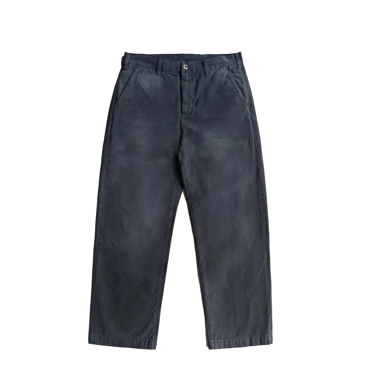 Black Baggy Men's Jeans Breathable Loose Denim Mid Wash Straight Leg High Street Style Solid for Summer Autumn Winter