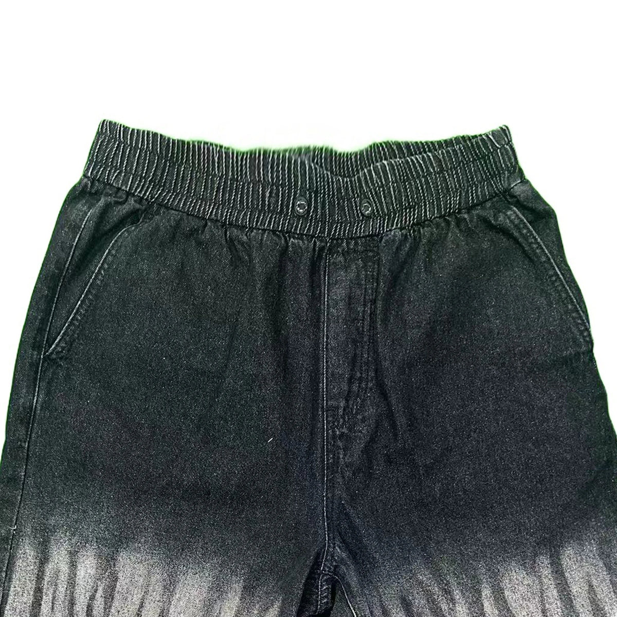 Men's Summer Denim Shorts Loose Fit High Waist Mid Waist Streetwear Hip Hop Casual Y2K Embroidery Pockets 3D Print