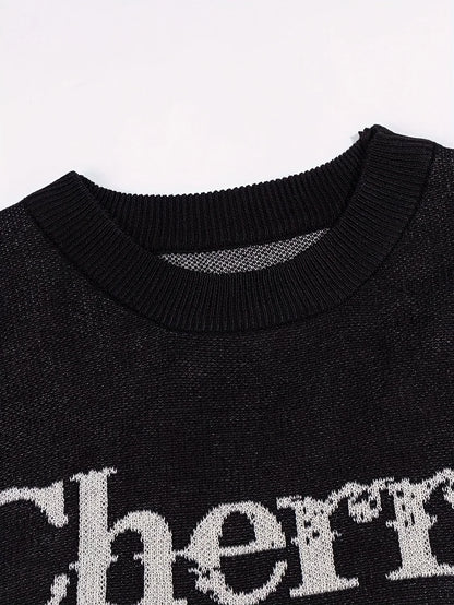 Casual Street Style Jacquard Men's Knit Top 100% Cotton Men's Knit Short Sleeve Shirt