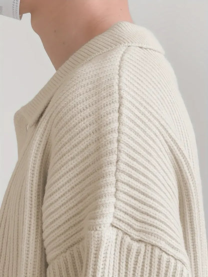 2025 Casual Knit Sweater for Home V-Neck Cardigan Sweater 100% Cotton Knitwear