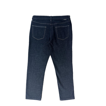 Black Straight Mid-Waist Men's Casual Jeans Spring Regular Fit Button Decoration Embroidered Technics Denim Y2K