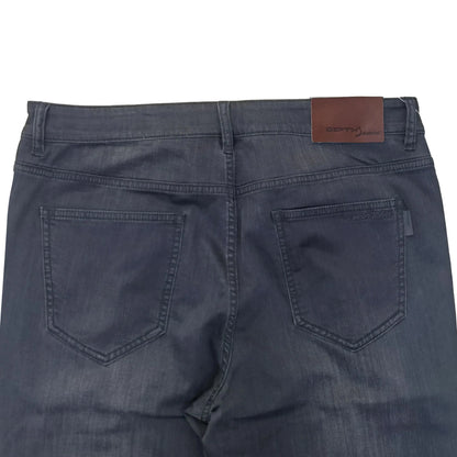 Black Vintage Casual Men's Jeans Spring Autumn Mid Waist 100% Cotton Denim Overalls Style Button Decoration