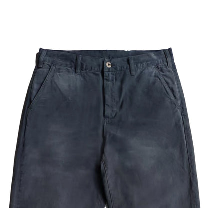 Black Baggy Men's Jeans Breathable Loose Denim Mid Wash Straight Leg High Street Style Solid for Summer Autumn Winter
