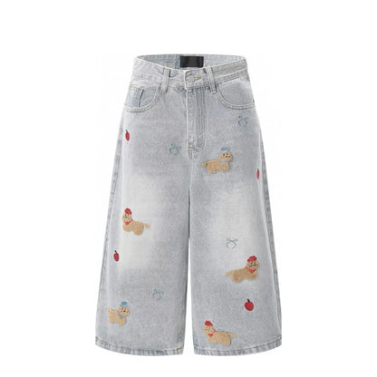 Premium Quality Men's Denim Shorts Loose Baggy Fit Made with Stitchmode Technology