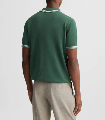 Business Casual Men's Knitted Polo Shirt 100% Cotton Short-sleeved Knitted T-shirt POLP Shirt