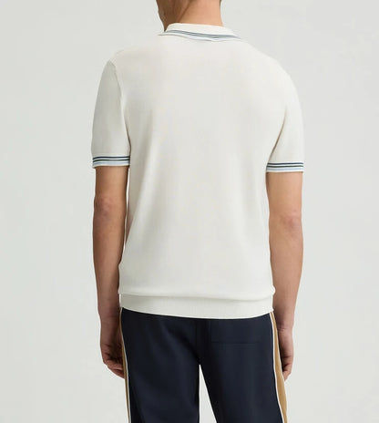 Business Casual Men's Knitted Polo Shirt 100% Cotton Short-sleeved Knitted T-shirt POLP Shirt