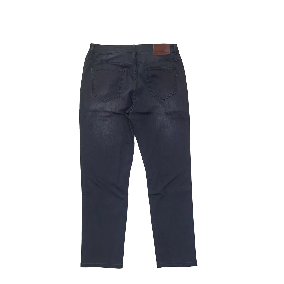 Black Vintage Casual Men's Jeans Spring Autumn Mid Waist 100% Cotton Denim Overalls Style Button Decoration