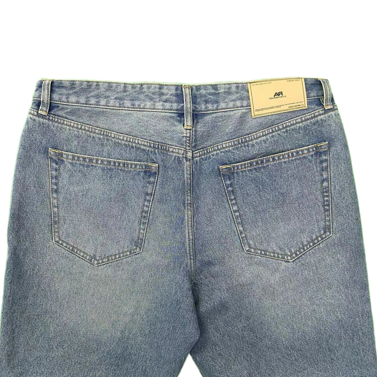 Summer Men's Casual Denim Shorts Y2K Vintage Style Loose Embroidered Design Light Mid/Low Wide Leg Pants Cargo Shorts