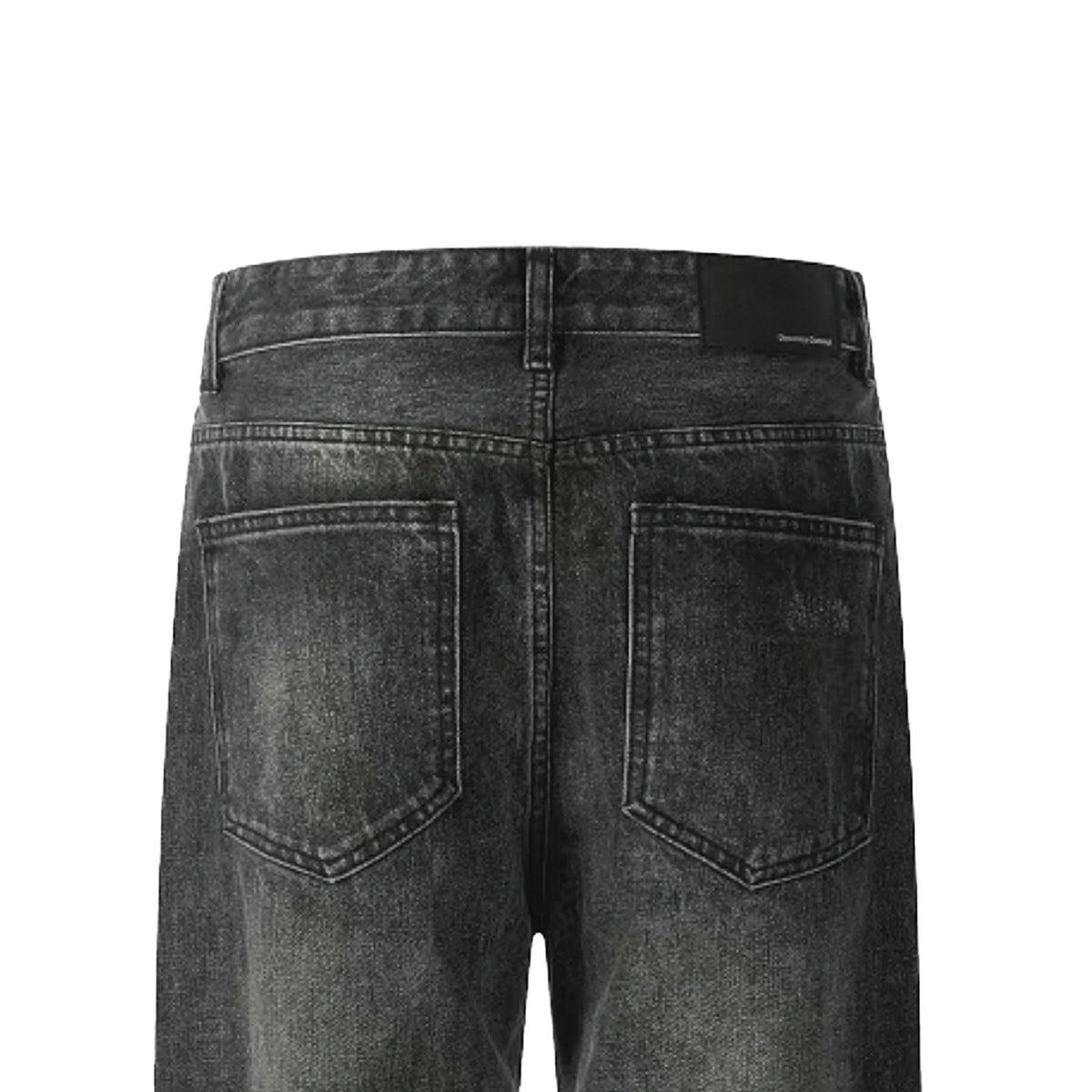 American High Street Style Trendy Breathable Solid Loose Washed Denim Wide Leg Pants Cross-Border
