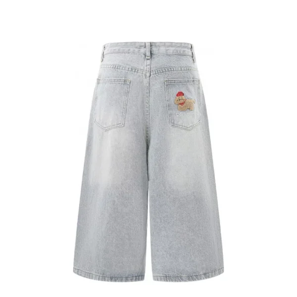 Premium Quality Men's Denim Shorts Loose Baggy Fit Made with Stitchmode Technology - Image 2