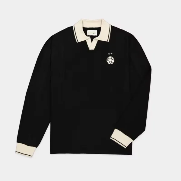 Embroidery Jacquard Rugby Sweater Men Casual Striped Knitted Polo Football Knitwear - Image 5