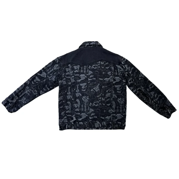 High Quality Men's Denim Jacket Spring Autumn  Camouflage 100% Cotton Thin Turn-Down Collar Hip Hop Style Luminous Print - Image 2