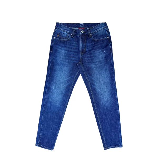 Autumn Spring Casual Jeans 100% Cotton Breathable High Street Style Embroidered Woven Streetwear Button