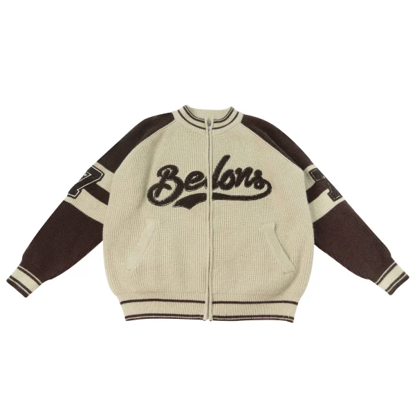Long Sleeve Men  Knitted Sweater Sport Jacquard Men Cotton Knit Cardigan Sweater