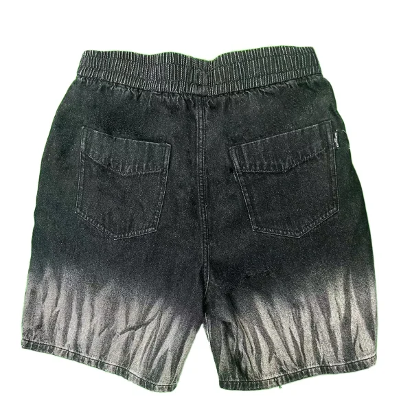 Men's Summer Denim Shorts Loose Fit High Waist Mid Waist Streetwear Hip Hop Casual Y2K Embroidery Pockets 3D Print - Image 2