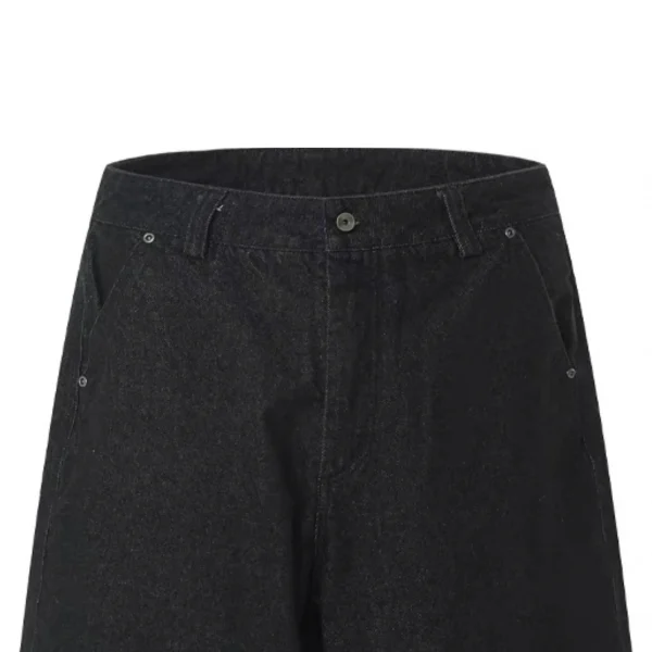 100% Cotton 14oz Denim Selvedge Oversized Loose Fit Jorts Heavy Weight Baggy Jeans Shorts Woven Summer Casual Style - Image 3