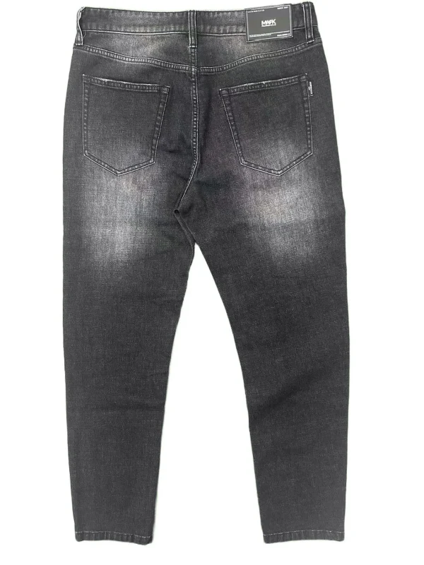 Autumn Men's Trendy Jeans Streetwear Hip Hop High Street Style Woven with Embroidered Letters Supply - Image 2