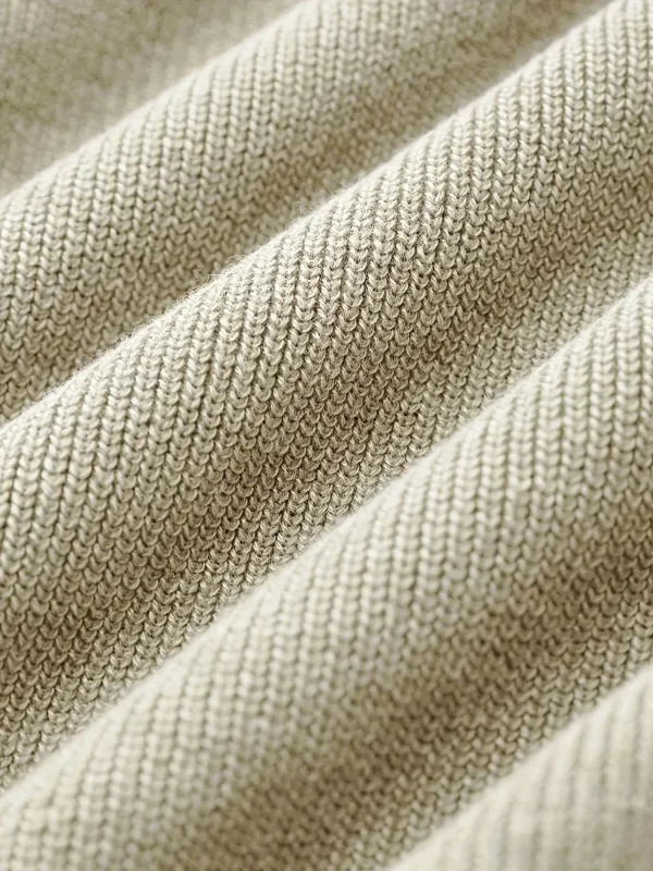 Summer Sleeveless Casual Knitted Jacquard Vest 100% Cotton Solid Color Design POLO Collar Men's Knitted Vests - Image 6