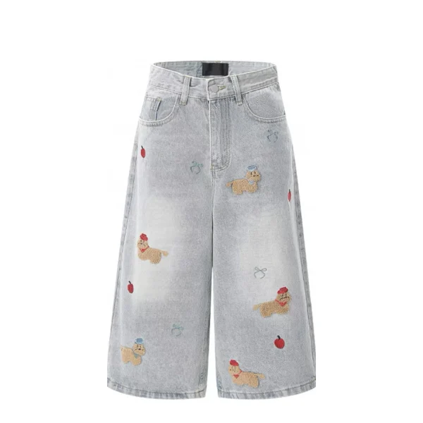 Premium Quality Men's Denim Shorts Loose Baggy Fit Made with Stitchmode Technology