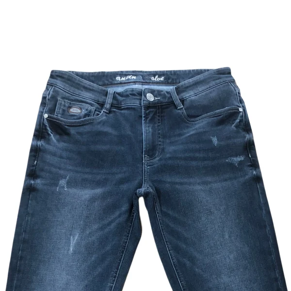 100% Cotton Men's Jeans Casual Vintage Style Button Dark Straight Fit Light/Medium Washed Denim for Spring/Summer Streetwear - Image 3