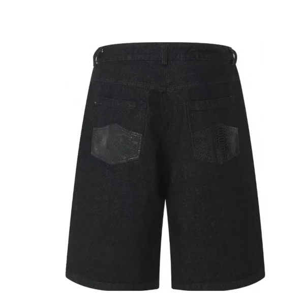 100% Cotton 14oz Denim Selvedge Oversized Loose Fit Jorts Heavy Weight Baggy Jeans Shorts Woven Summer Casual Style - Image 2