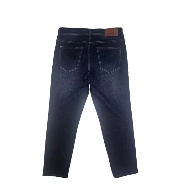 Black Embroidered Men's Casual Jeans for Spring Autumn High Street Style Streetwear Mid Waist Supply - Image 2