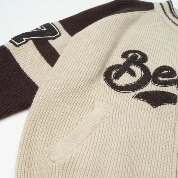 Long Sleeve Men  Knitted Sweater Sport Jacquard Men Cotton Knit Cardigan Sweater - Image 5