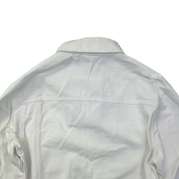 High Quality Men's Denim Jacket Spring Autumn Windproof Lightweight Streetwear Style White Color 4XL Size Pocket - Image 4