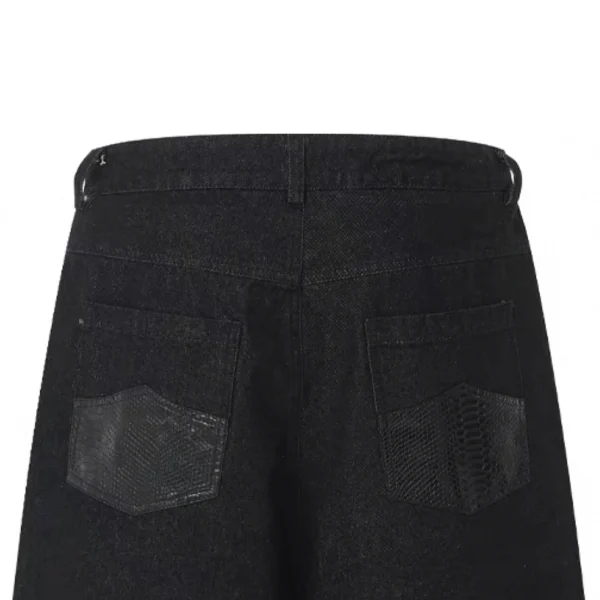 100% Cotton 14oz Denim Selvedge Oversized Loose Fit Jorts Heavy Weight Baggy Jeans Shorts Woven Summer Casual Style - Image 4
