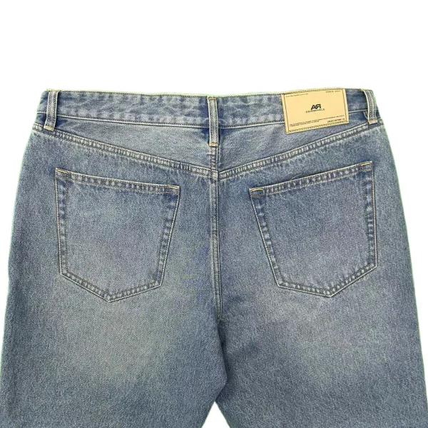 Summer Men's Casual Denim Shorts Y2K Vintage Style Loose Embroidered Design Light Mid/Low Wide Leg Pants Cargo Shorts - Image 4