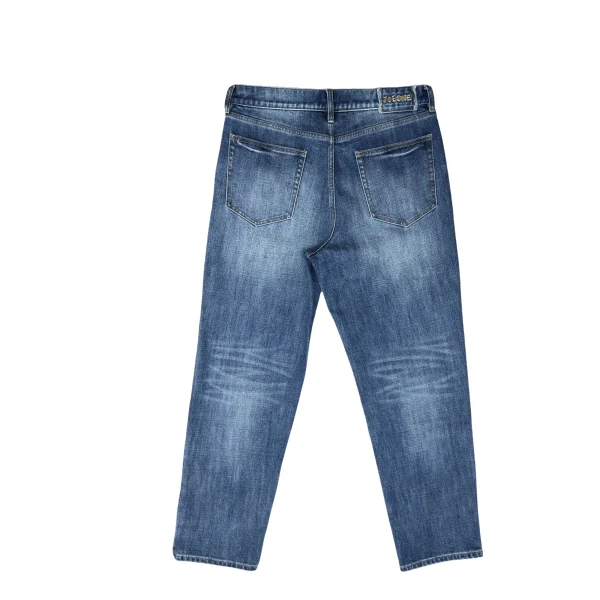 Autumn Men's Trendy Light Blue Jeans 100% Cotton Denim Mid Waist Boyfriend Style Casual Design - Image 2